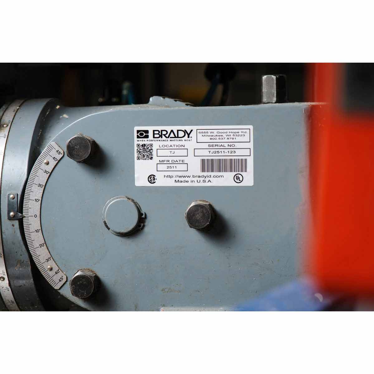 Brady B33-17-428 Metallised Polyester Labels For Bbp33/I3300 Printers 143085