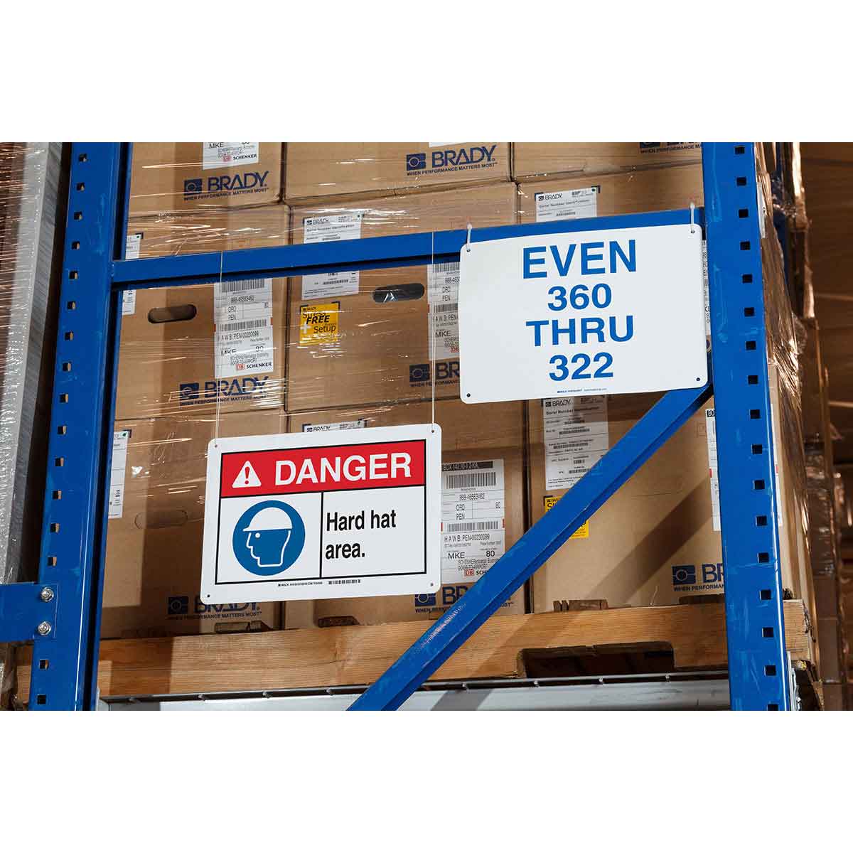 Brady B30-25-595-ANSIDA Pre-Printed Pre-Cut Blank Sign Headers For Bbp3X/S3Xxx/I3300/S3Xxx/I3300 Printers 142182