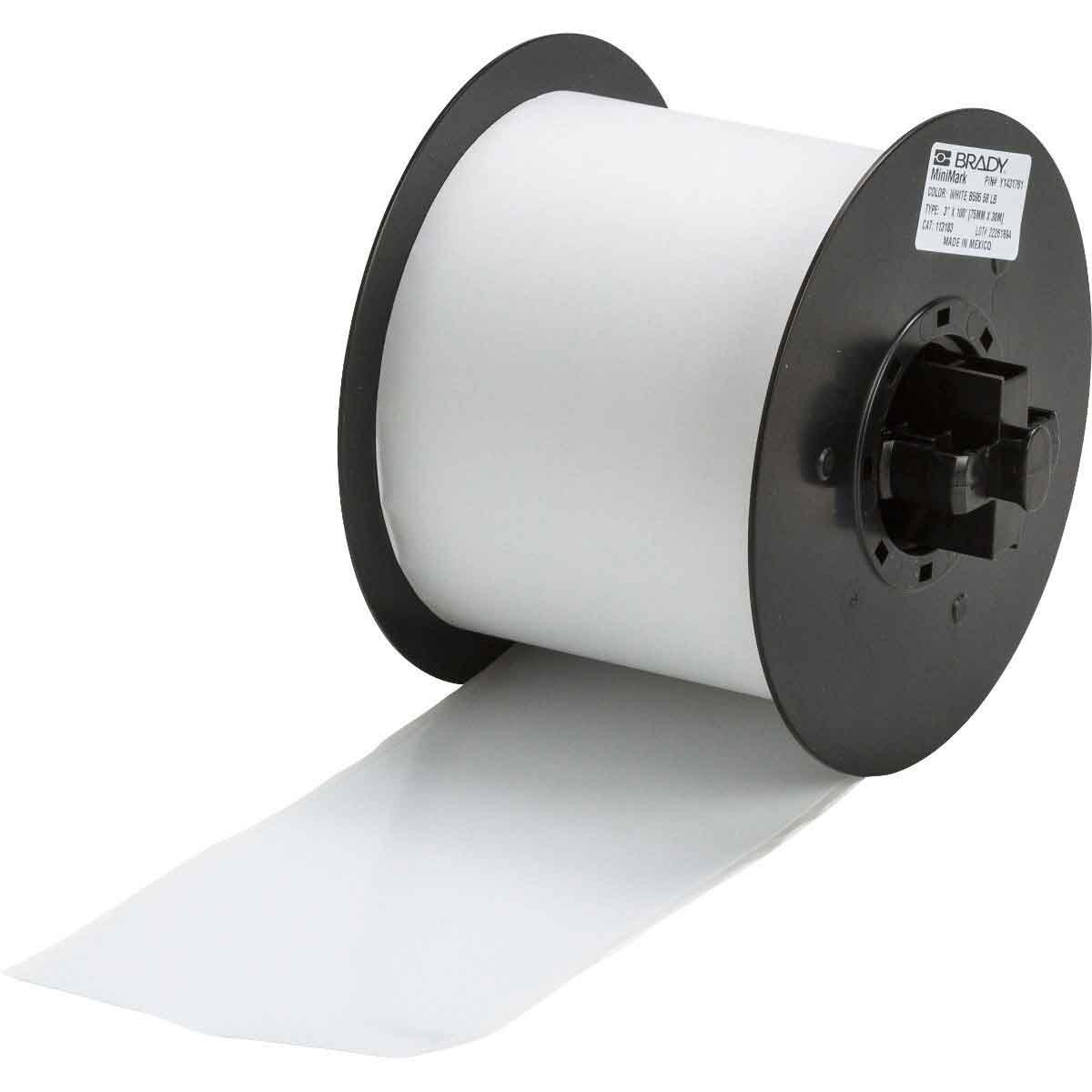 Brady MINIMARK B-595 76 mm White Minimark Indoor/Outdoor Vinyl Tape 113183