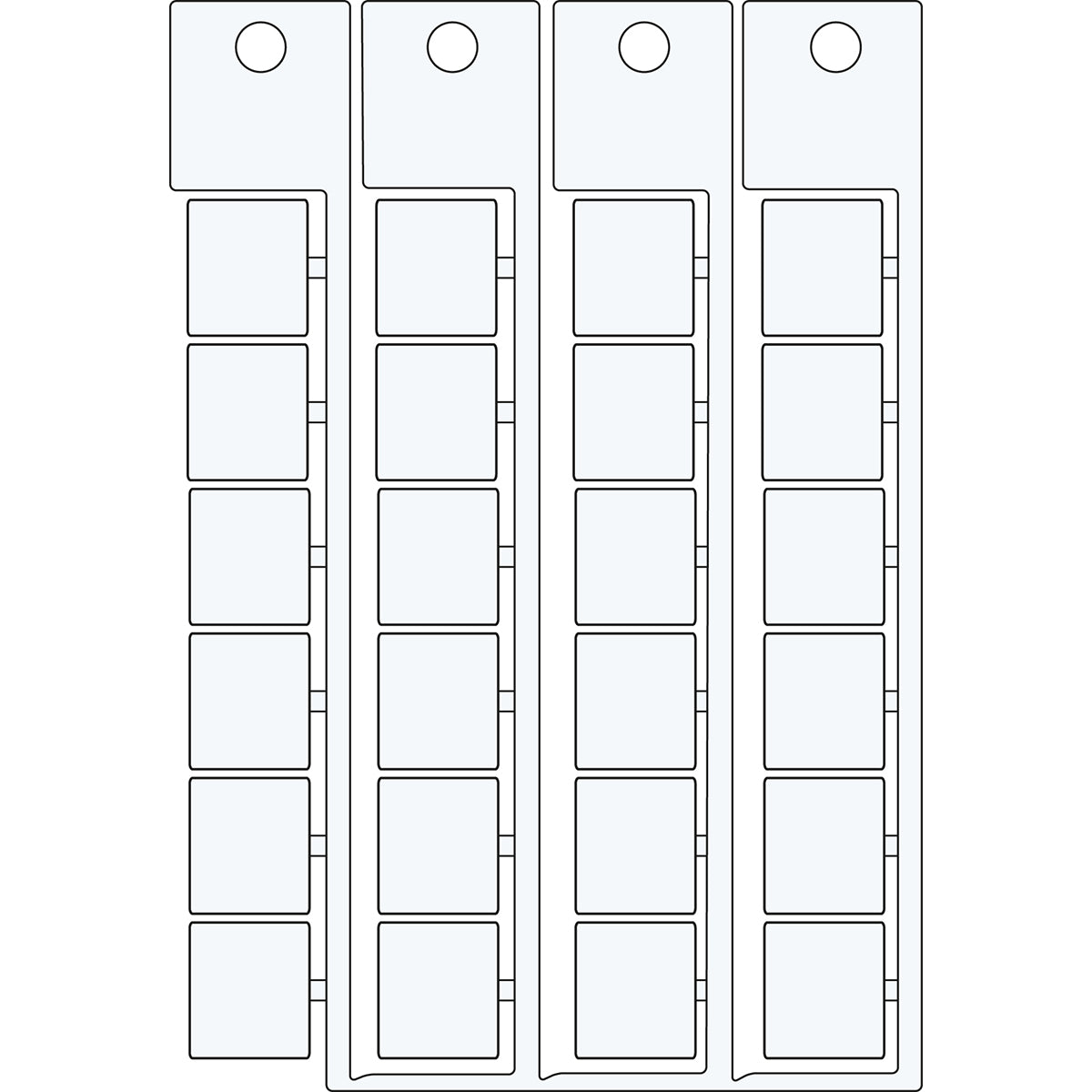 Brady ADHESIVE TAG 15X17 WHITE Electrical Component Tags with Adhesive - 15mm x 17mm, Single 1517AD