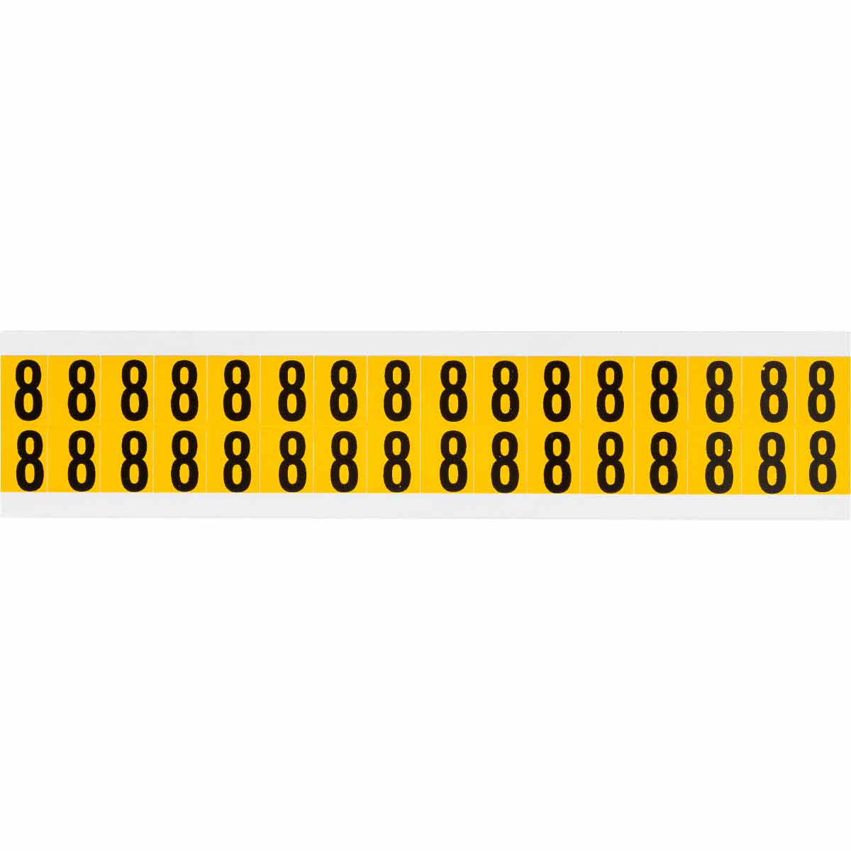 Brady 1520-8 Identical numbers and letters on one card for indoor and outdoor use 044008