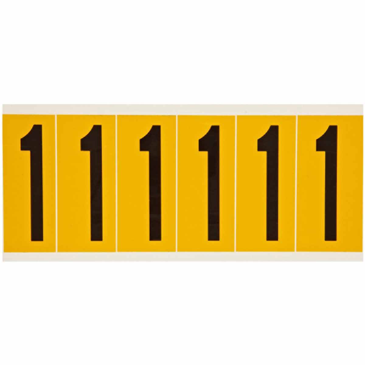 Brady 1550-1 Identical numbers and letters on one card for indoor and outdoor use 044046