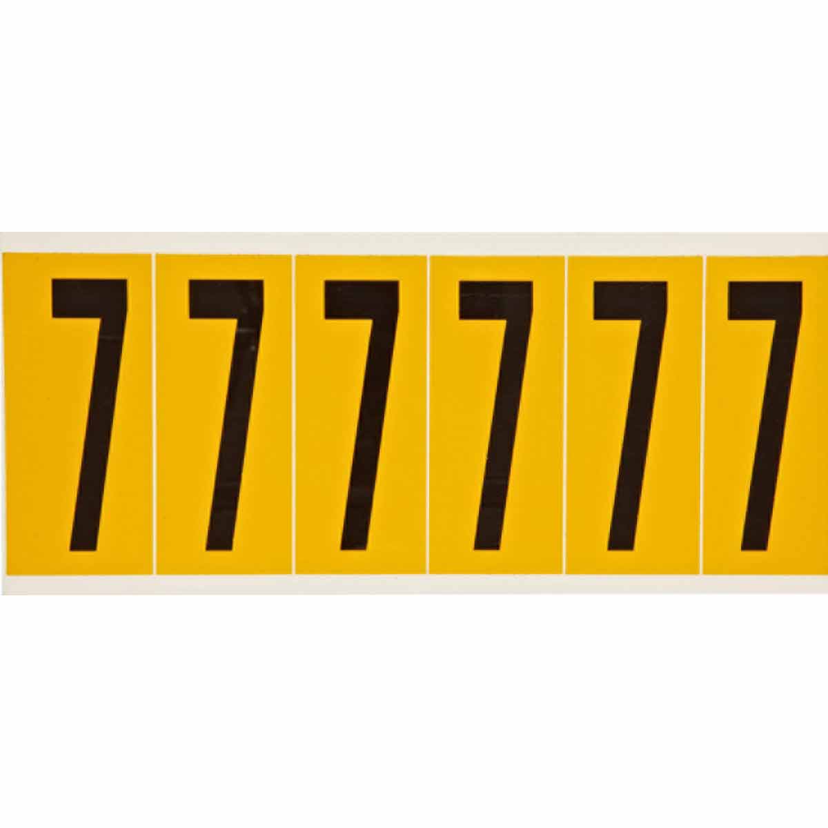 Brady 1550-7 Identical numbers and letters on one card for indoor and outdoor use 044052