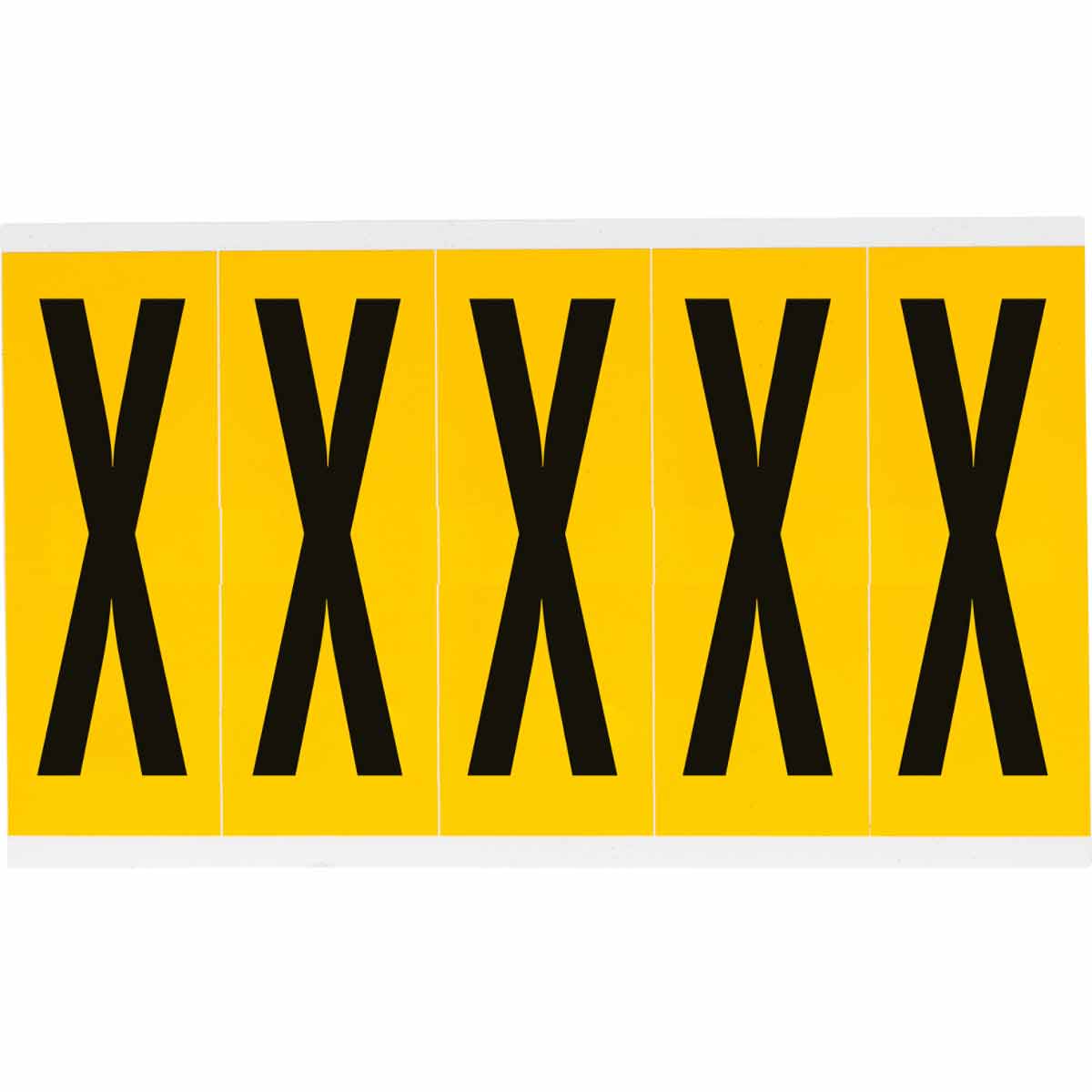 Brady 1560-X Identical numbers and letters on one card for indoor and outdoor use 097123