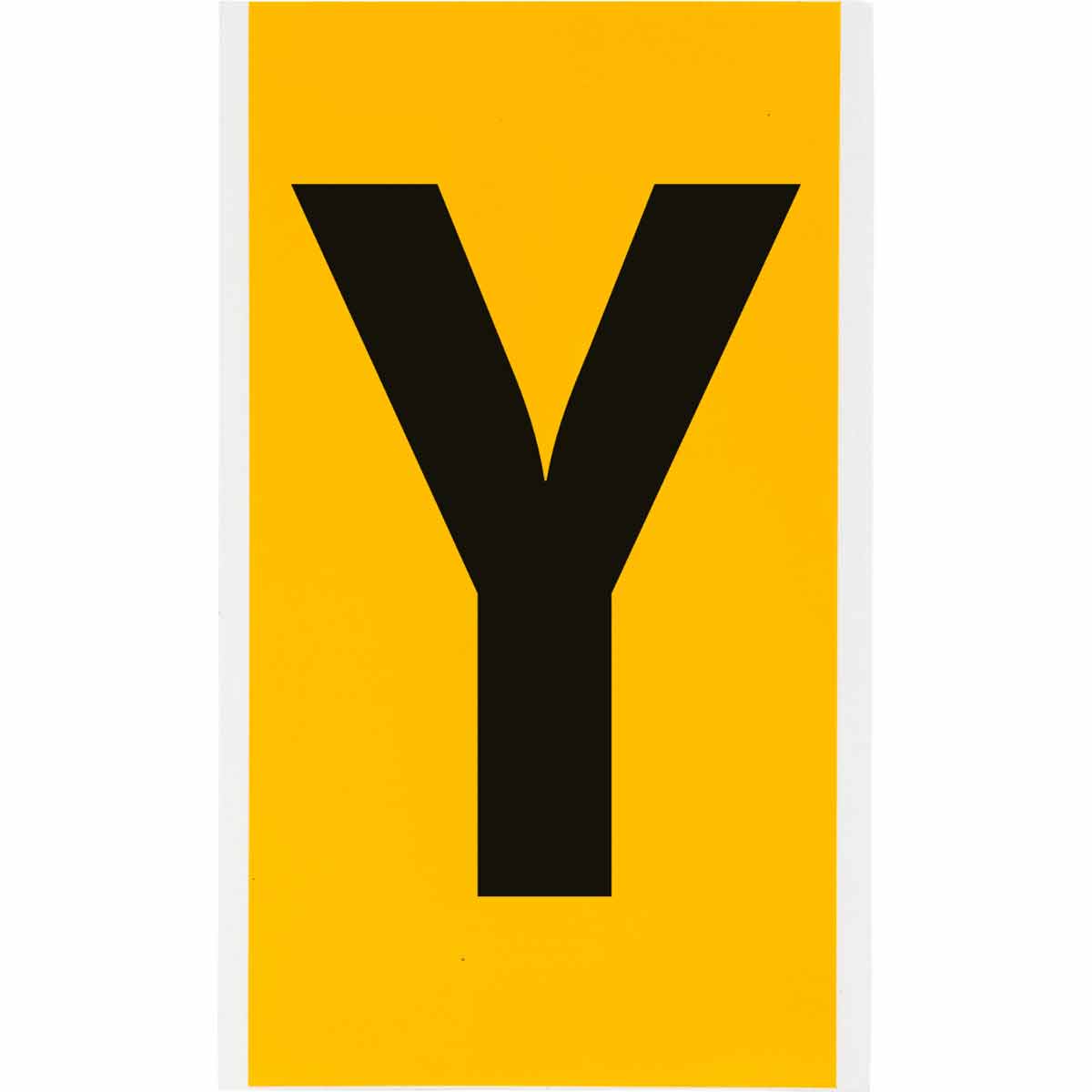 Brady 1570-Y Identical numbers and letters on one card for indoor and outdoor use 097594