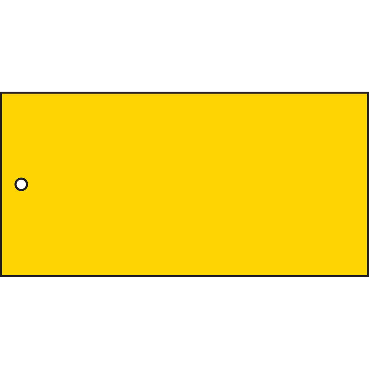 Brady Tag-F-Blanco Geel-75X150mm Quality & Material Control Tags 230391