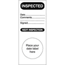 Brady PLAC-INSPECTED 40X95MM Maintenance & Service Labels - Inspected 256900