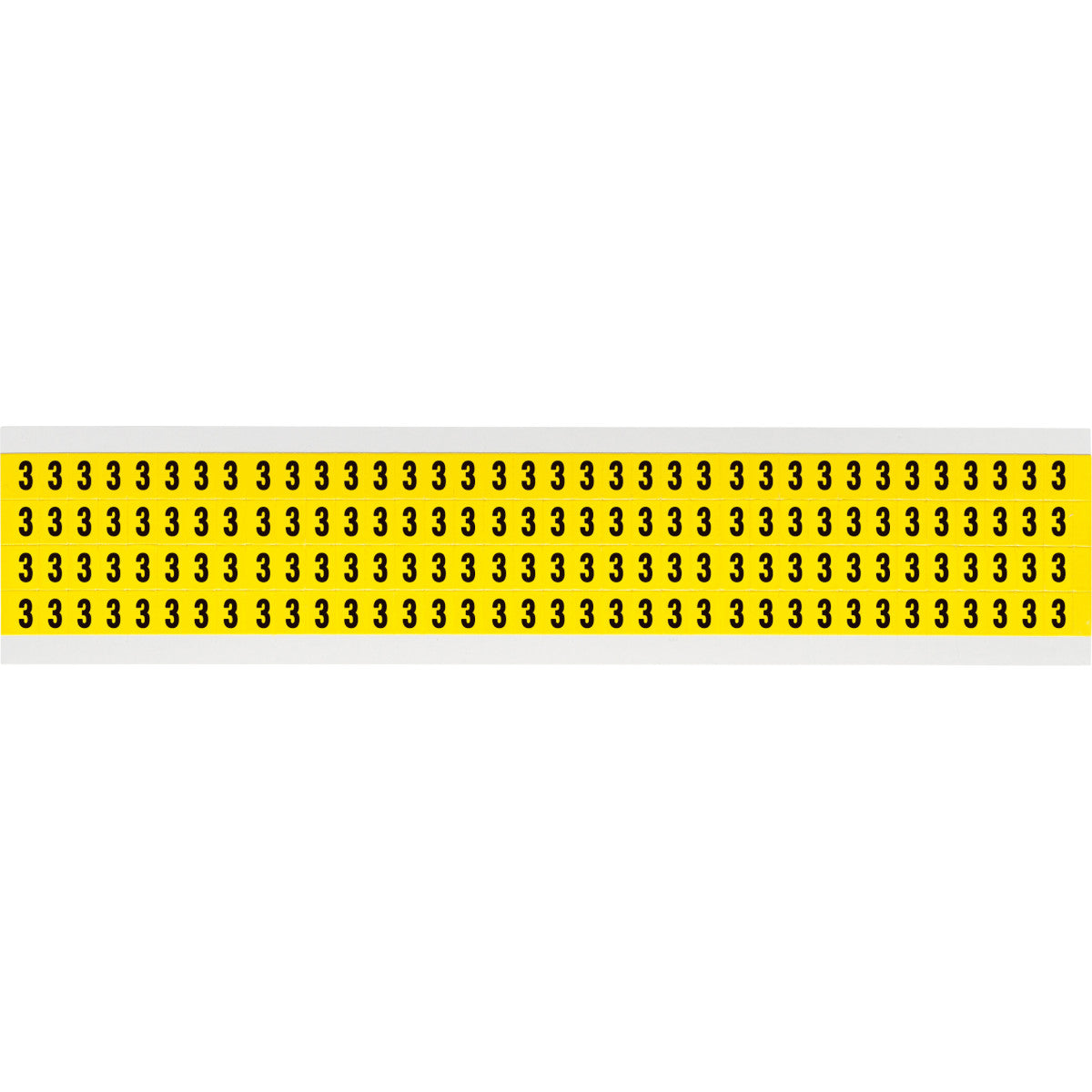 Brady 3400-3 Identical numbers and letters on one card for indoor use 034003