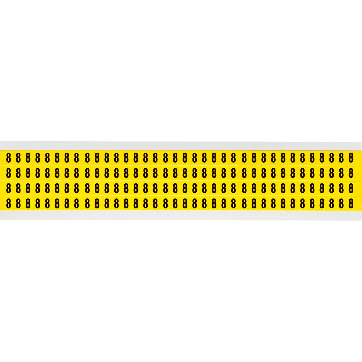 Brady 3400-8 Identical numbers and letters on one card for indoor use 034008