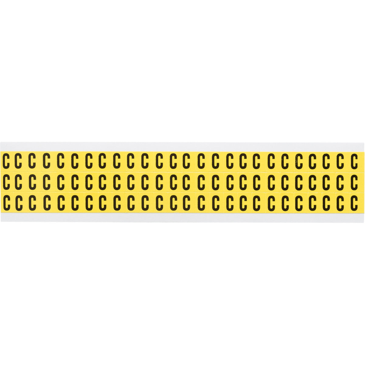 Brady 3410-C Identical numbers and letters on one card for indoor use 034113