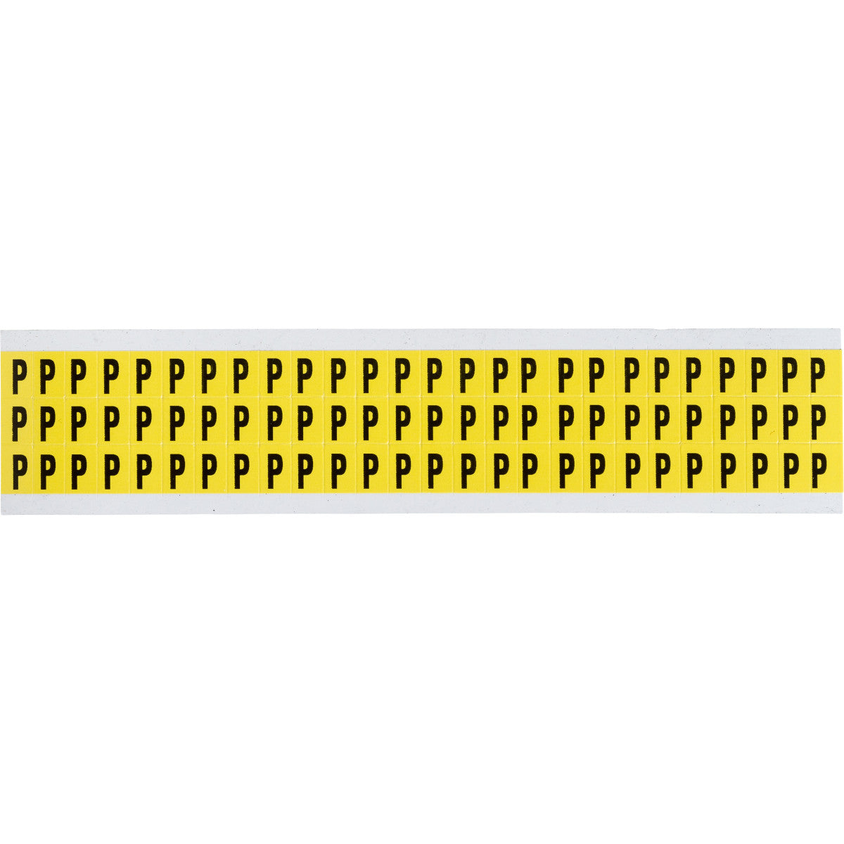 Brady 3410-P Identical numbers and letters on one card for indoor use 034126