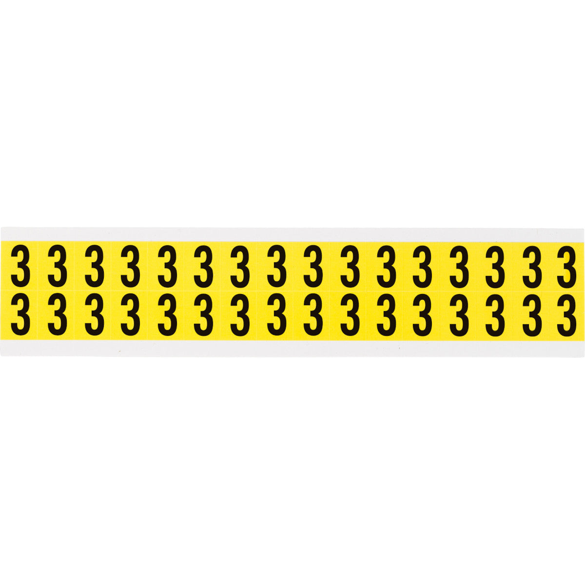 Brady 3420-3 Identical numbers and letters on one card for indoor use 034203