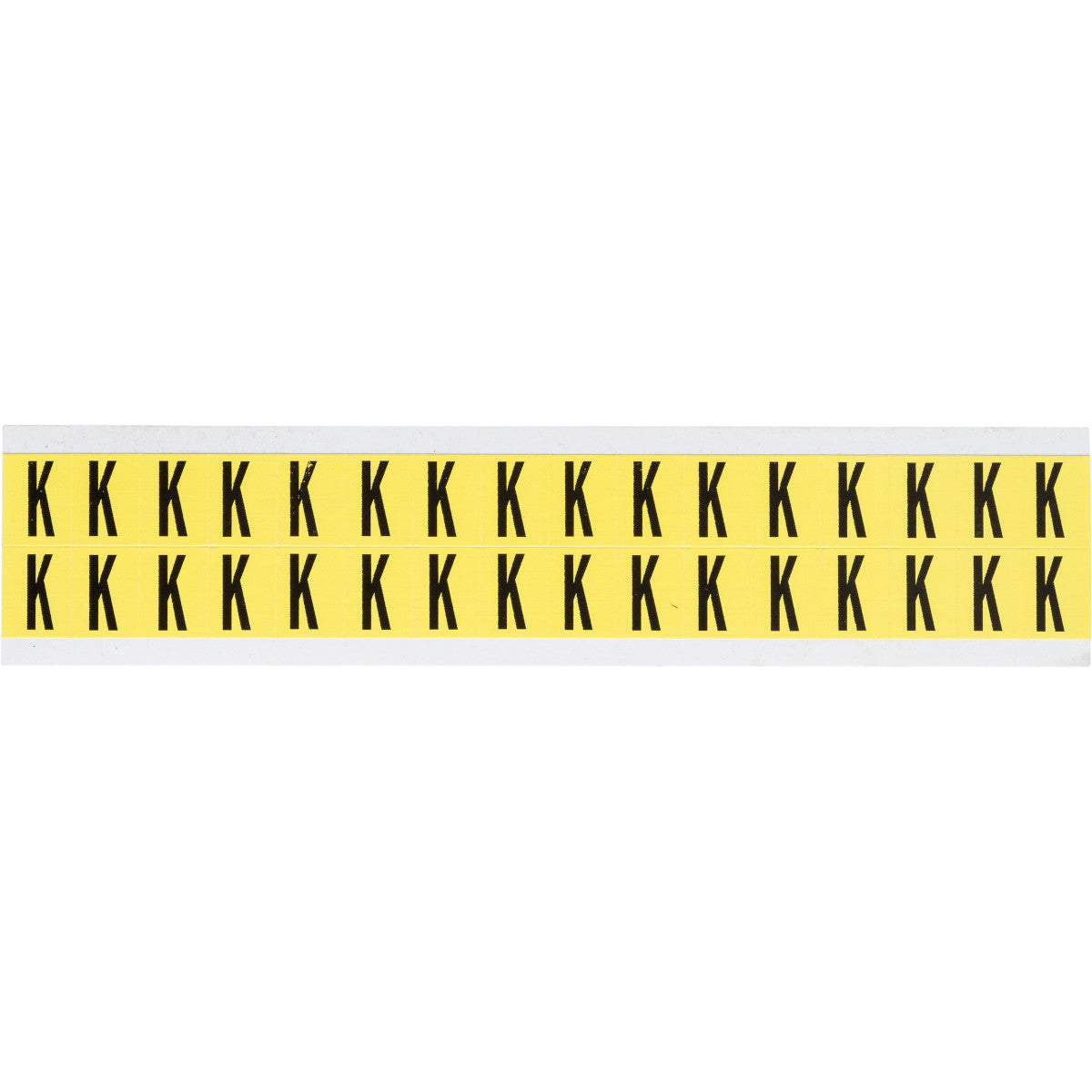 Brady 3420-K Identical numbers and letters on one card for indoor use 034221