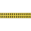 Brady 3420-N Identical numbers and letters on one card for indoor use 034224