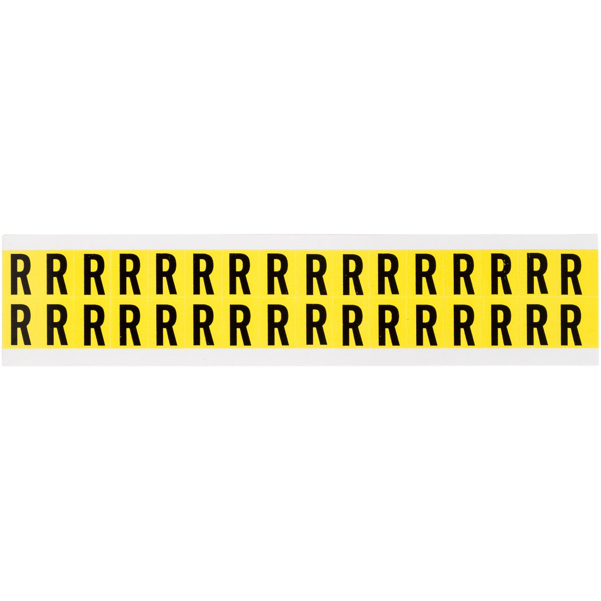 Brady 3420-R Identical numbers and letters on one card for indoor use 034228