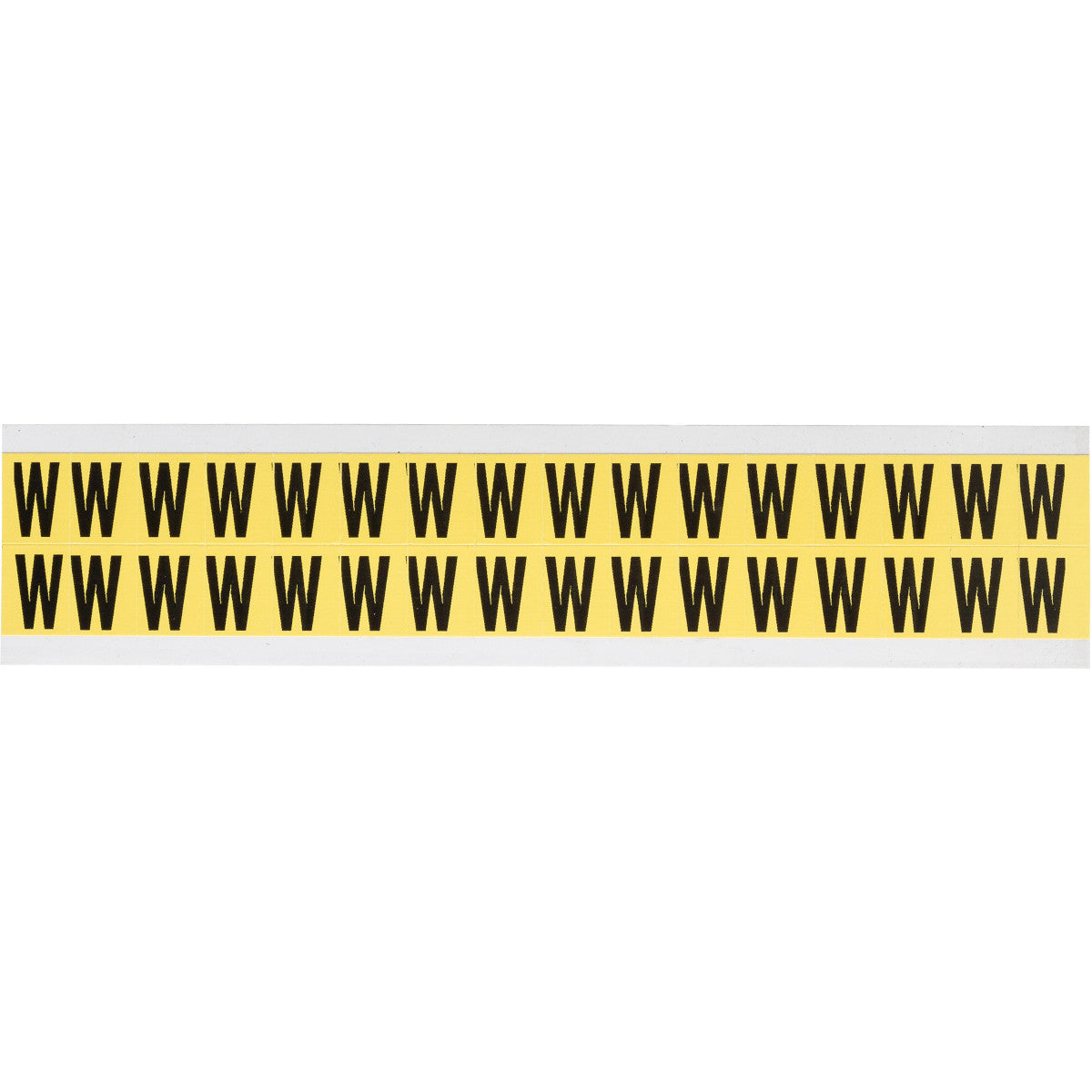 Brady 3420-W Identical numbers and letters on one card for indoor use 034233