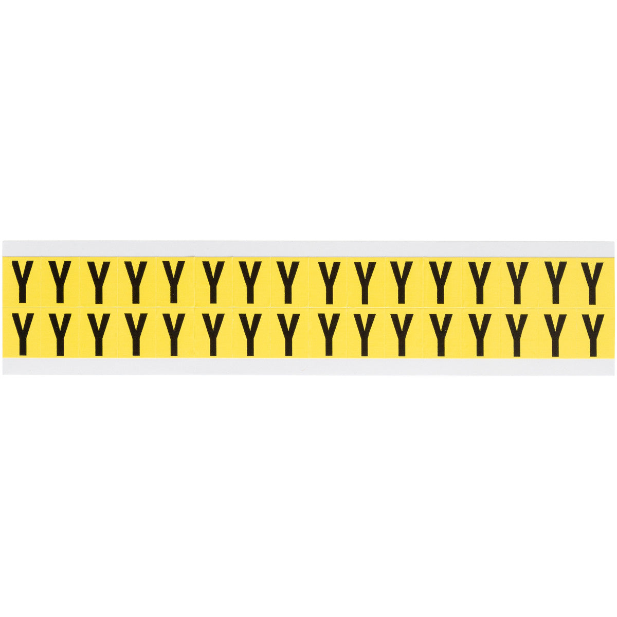 Brady 3420-Y Identical numbers and letters on one card for indoor use 034235