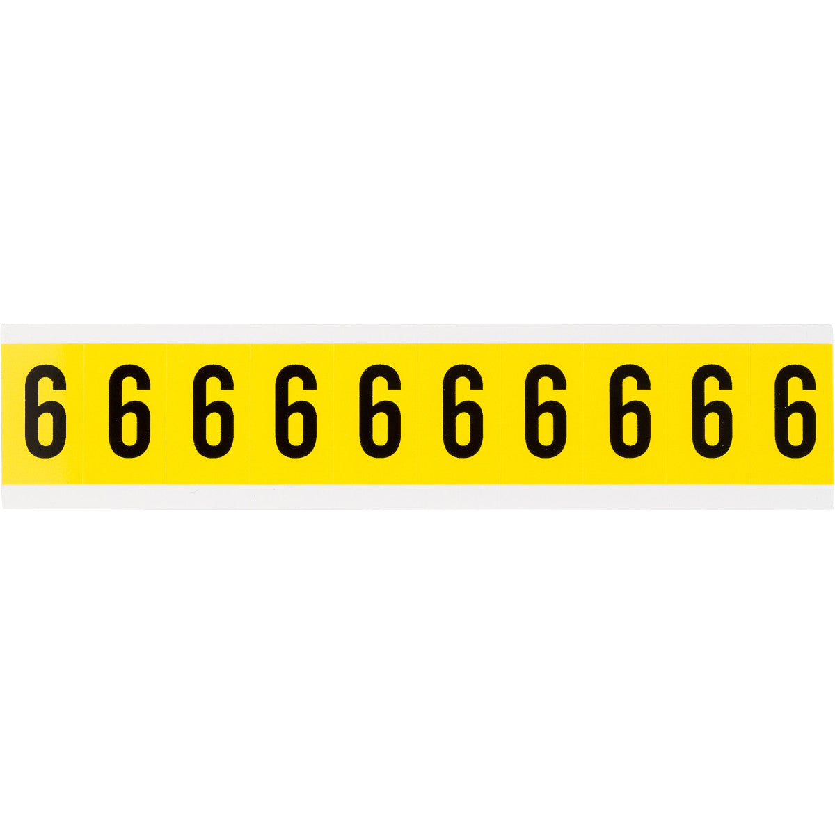 Brady 3430-6 Identical numbers and letters on one card for indoor use 034306