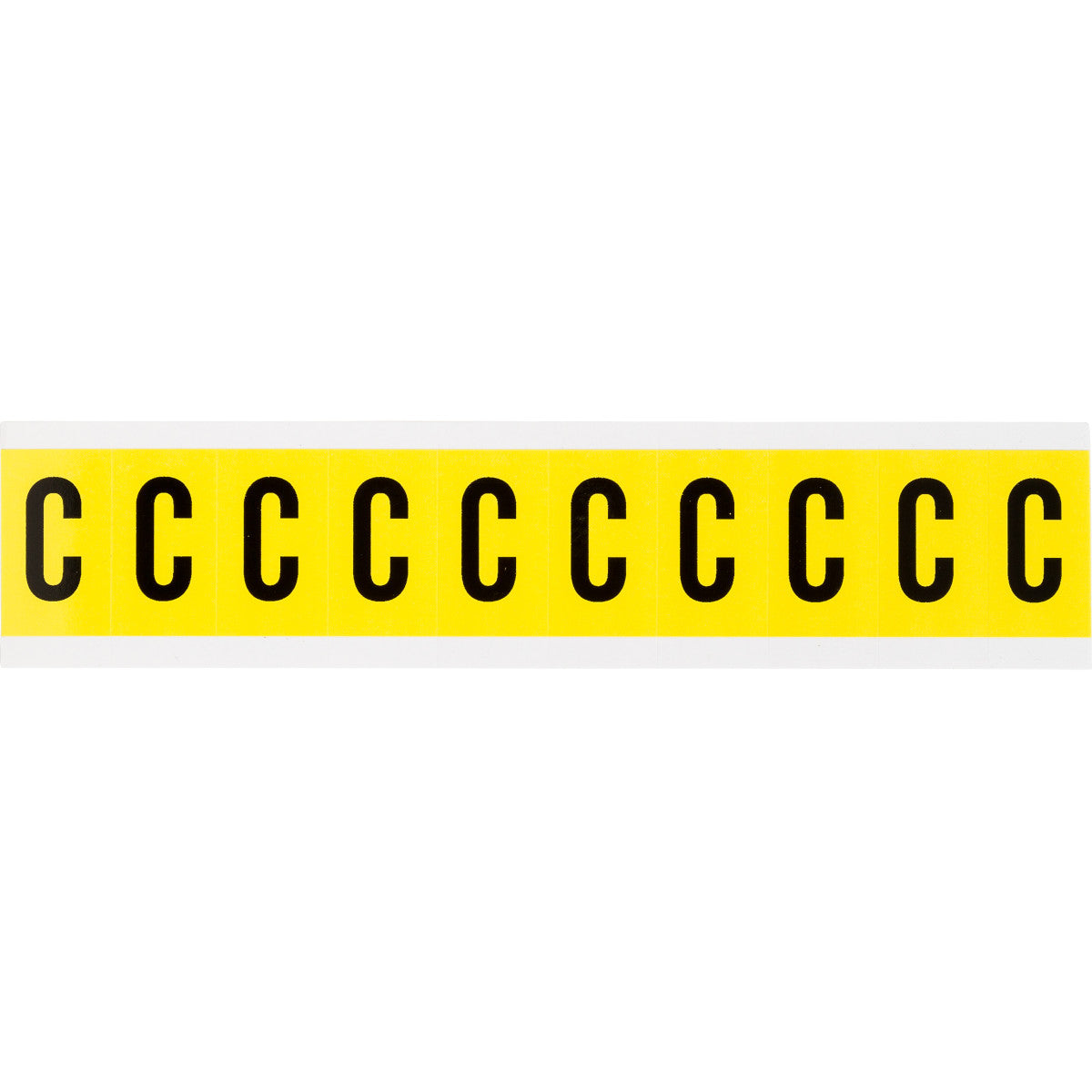 Brady 3430-C Identical numbers and letters on one card for indoor use 034313