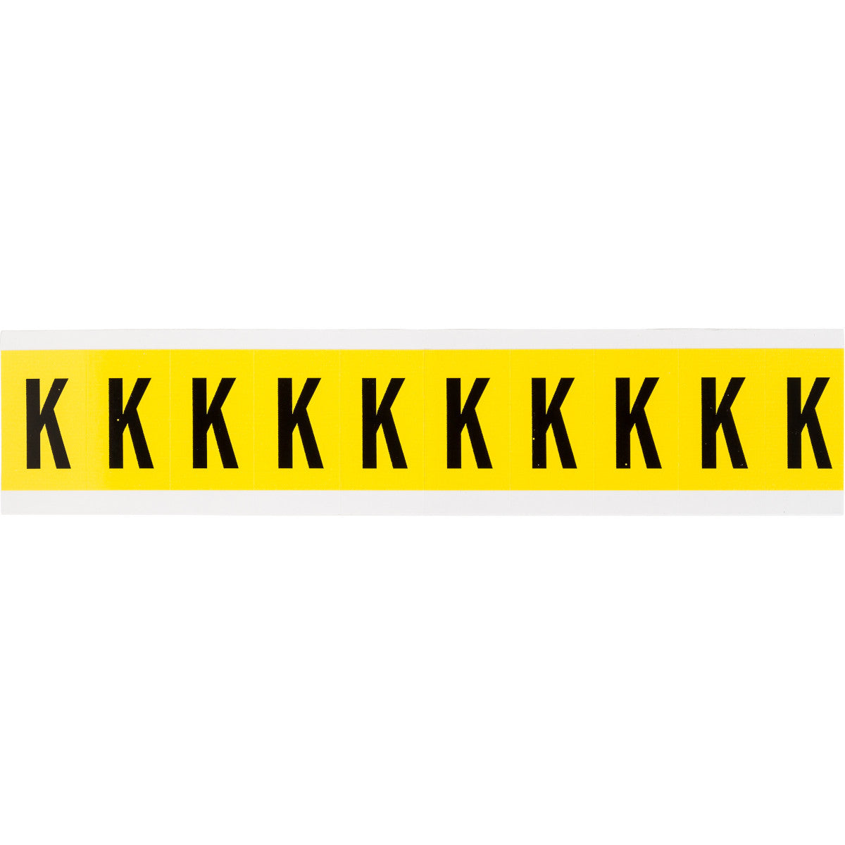 Brady 3430-K Identical numbers and letters on one card for indoor use 034321