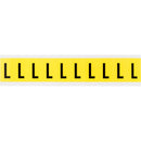 Brady 3430-L Identical numbers and letters on one card for indoor use 034322