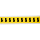 Brady 3430-N Identical numbers and letters on one card for indoor use 034324