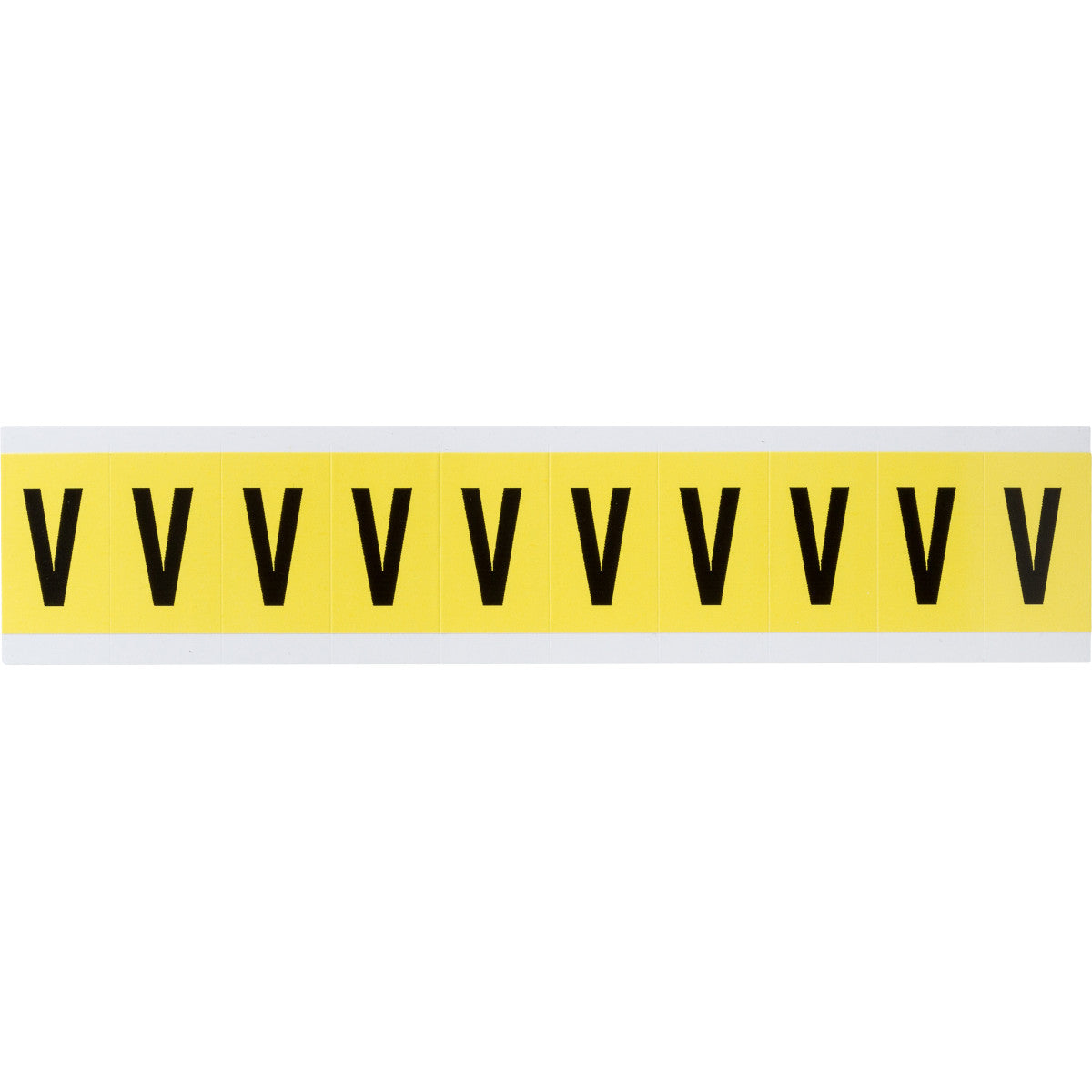 Brady 3430-V Identical numbers and letters on one card for indoor use 034332