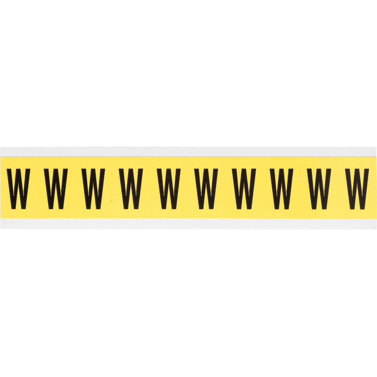 Brady 3430-W Identical numbers and letters on one card for indoor use 034333