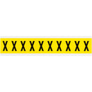 Brady 3430-X Identical numbers and letters on one card for indoor use 034334