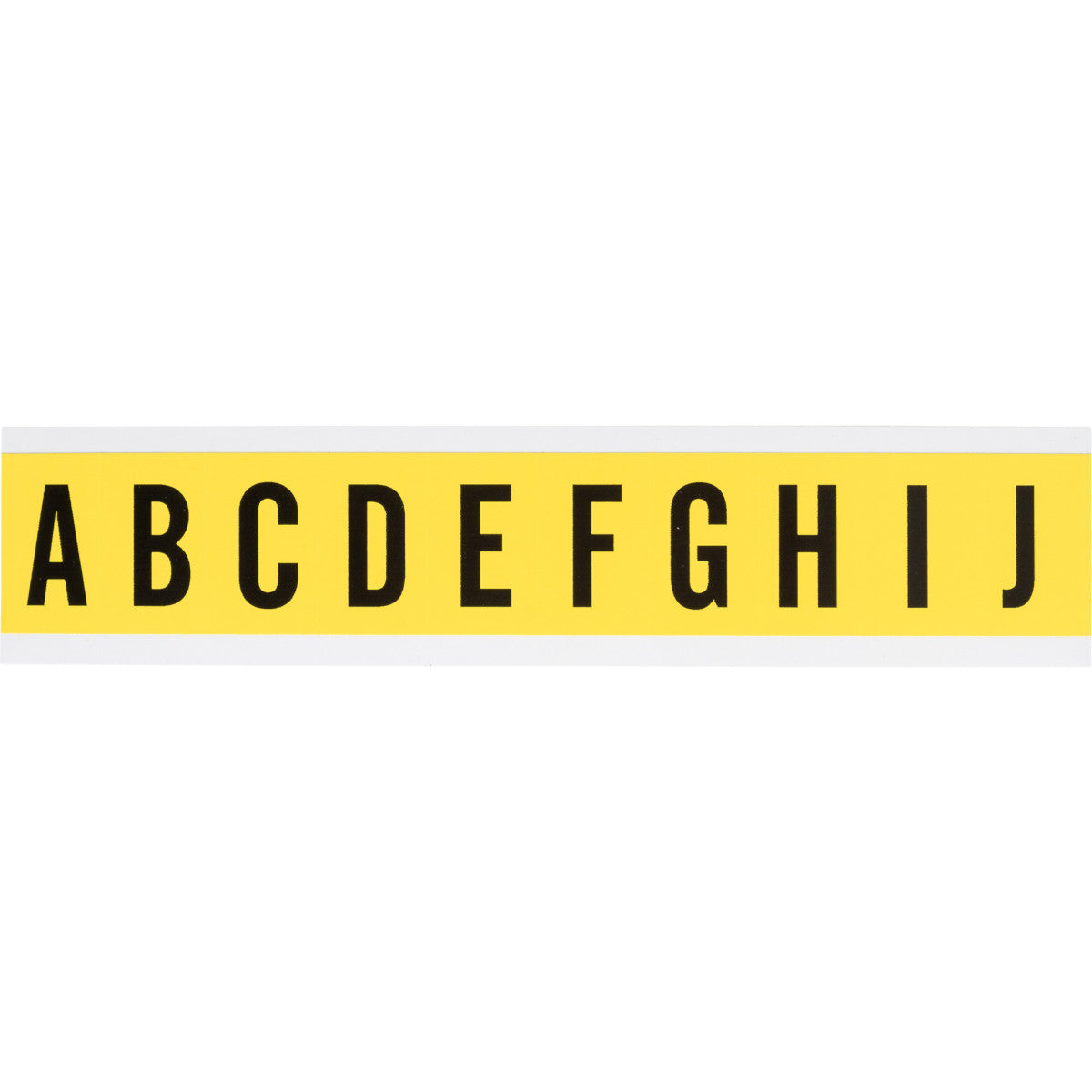 Brady 3430 A-J Consecutive numbers and letters for indoor use 034340