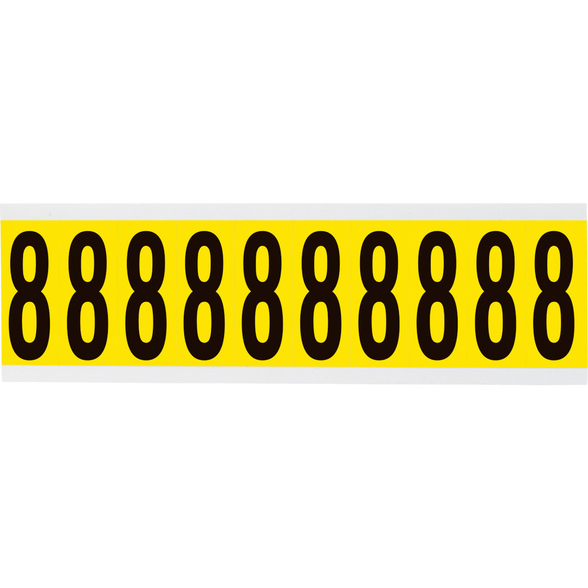 Brady 3440-8 Identical numbers and letters on one card for indoor use 034408