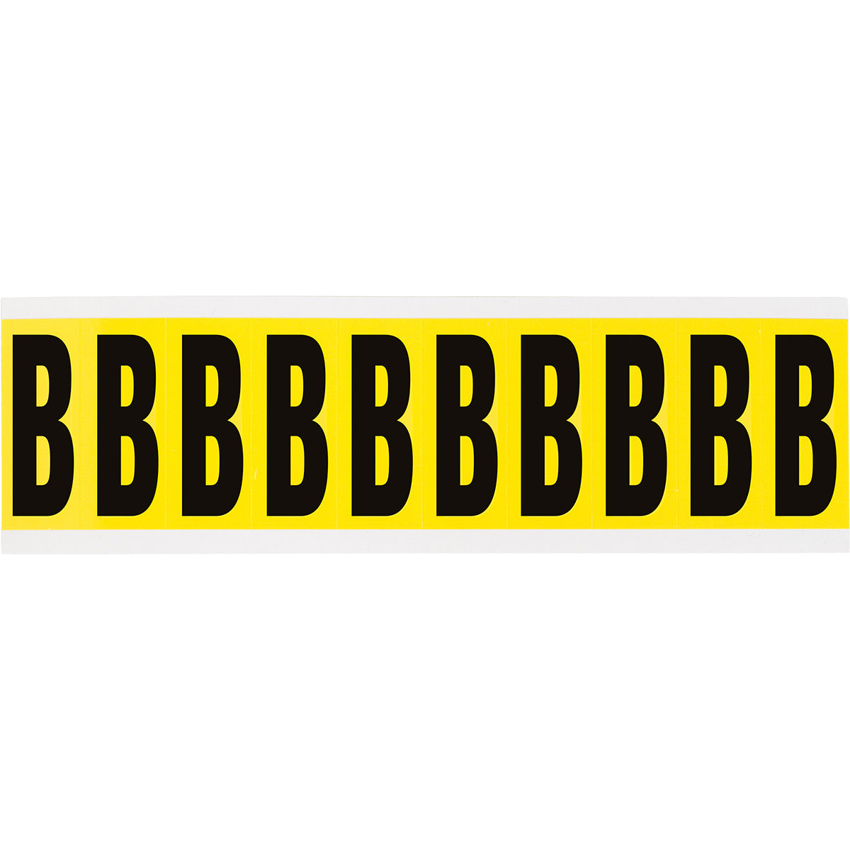 Brady 3440-B Identical numbers and letters on one card for indoor use 034412