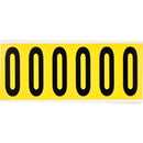 Brady 3450-0 Identical numbers and letters on one card for indoor use 034500