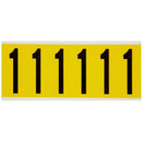 Brady 3450-1 Identical numbers and letters on one card for indoor use 034501