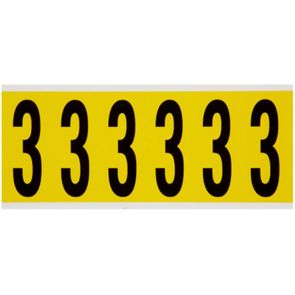 Brady 3450-3 Identical numbers and letters on one card for indoor use 034503