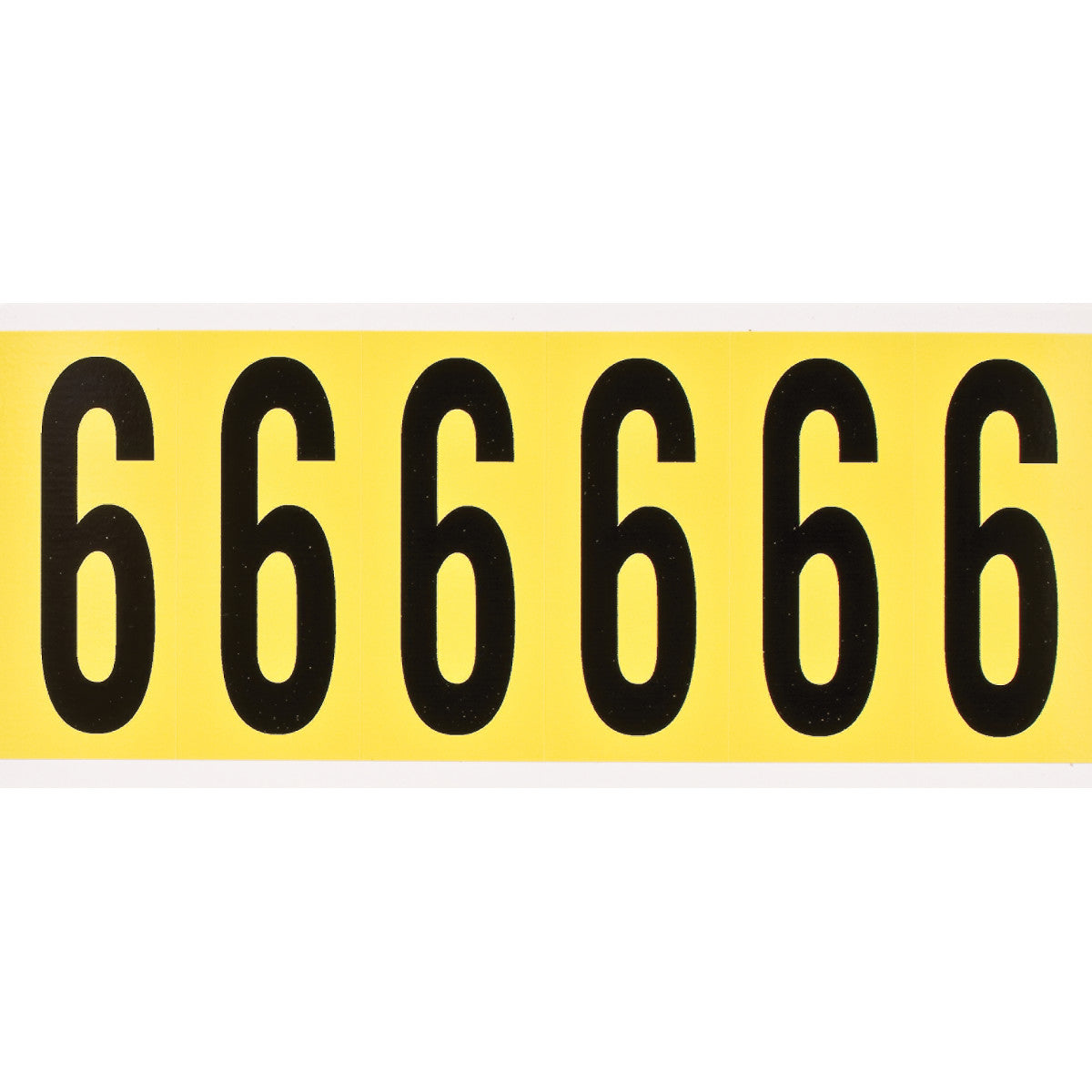 Brady 3450-6 Identical numbers and letters on one card for indoor use 034506