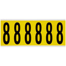 Brady 3450-8 Identical numbers and letters on one card for indoor use 034508