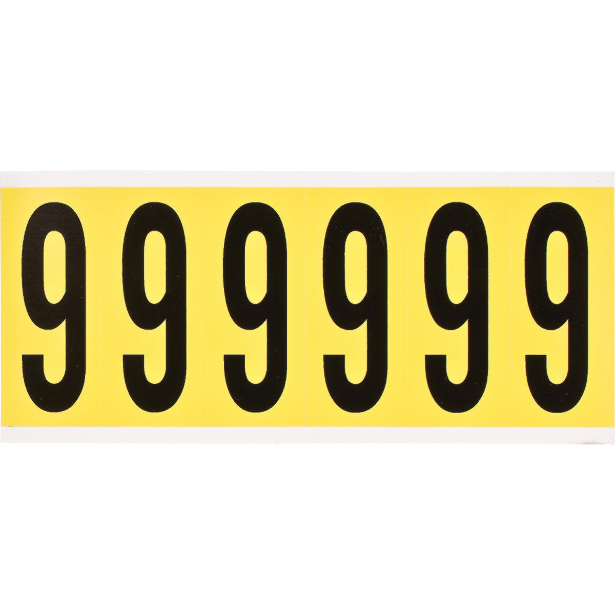 Brady 3450-9 Identical numbers and letters on one card for indoor use 034509