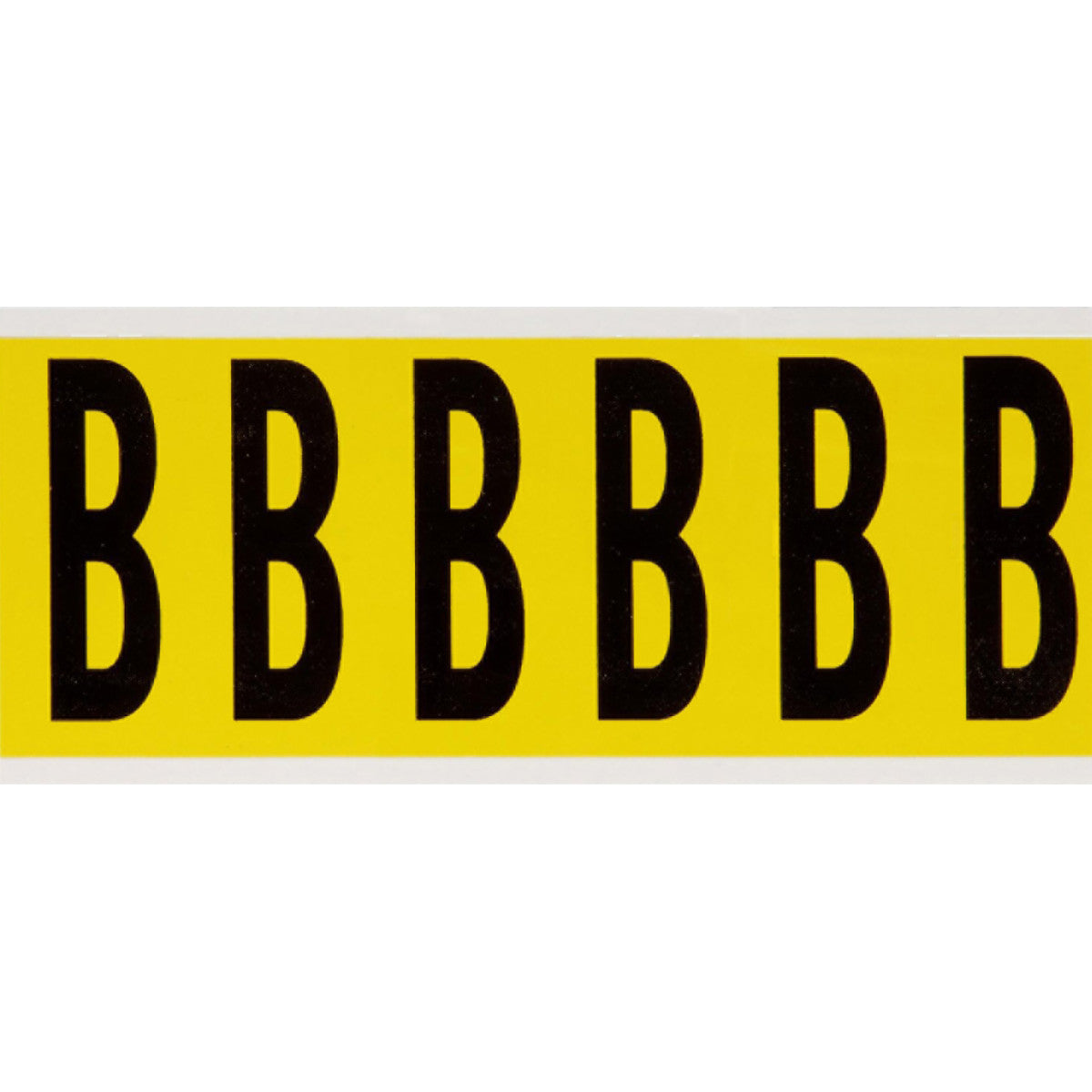 Brady 3450-B Identical numbers and letters on one card for indoor use 034512