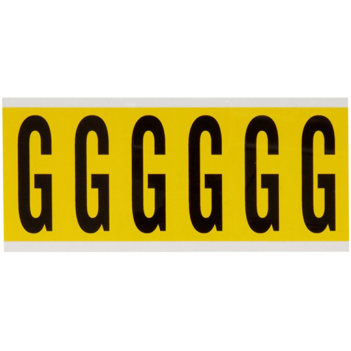 Brady 3450-G Identical numbers and letters on one card for indoor use 034517