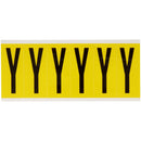 Brady 3450-Y Identical numbers and letters on one card for indoor use 034535