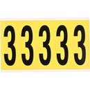 Brady 3460-3 Identical numbers and letters on one card for indoor use 034603