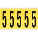 Brady 3460-5 Identical numbers and letters on one card for indoor use 034605