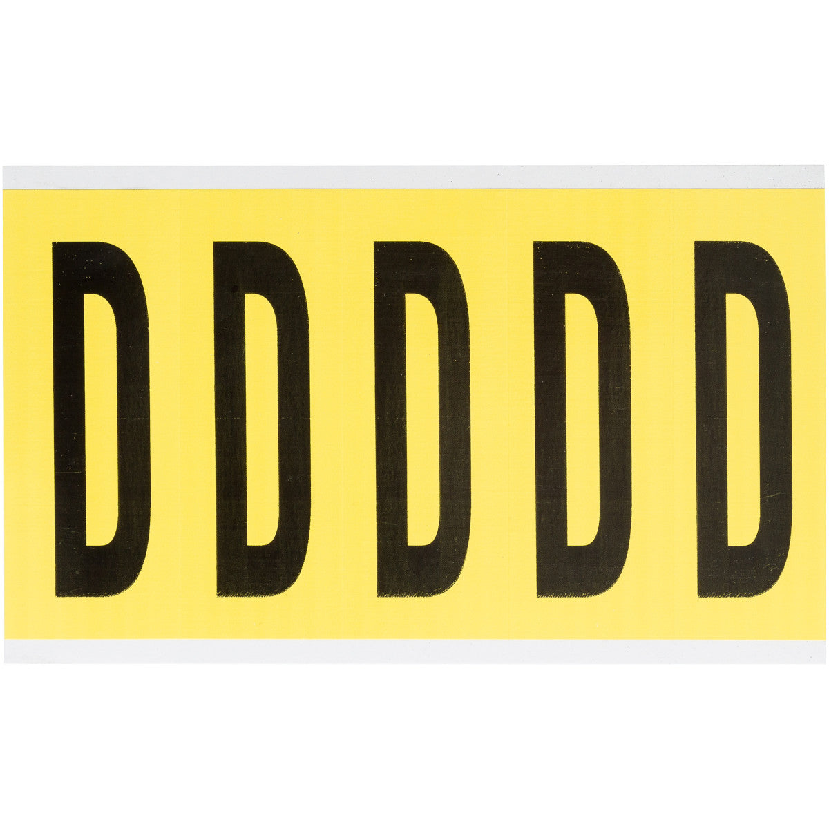 Brady 3460-D Identical numbers and letters on one card for indoor use 034614