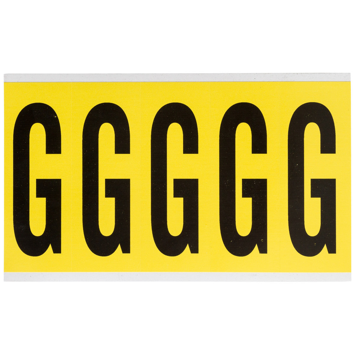 Brady 3460-G Identical numbers and letters on one card for indoor use 034617