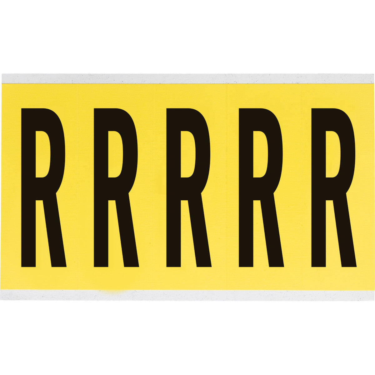 Brady 3460-R Identical numbers and letters on one card for indoor use 034628