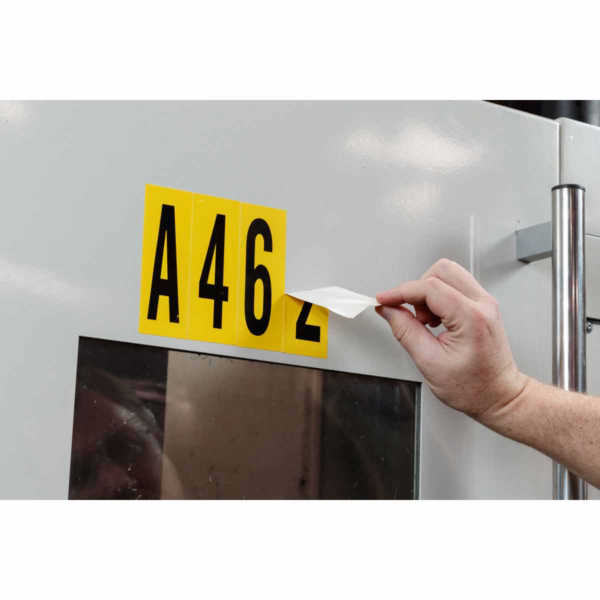 Brady 3450-V Identical numbers and letters on one card for indoor use 034532
