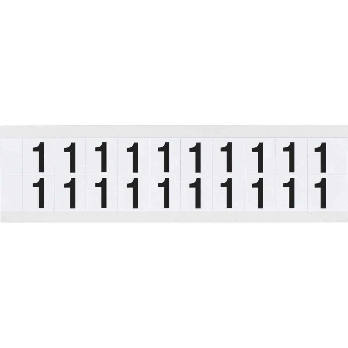 Brady 9712-1 Identical numbers and letters on one card for indoor and outdoor use 912342