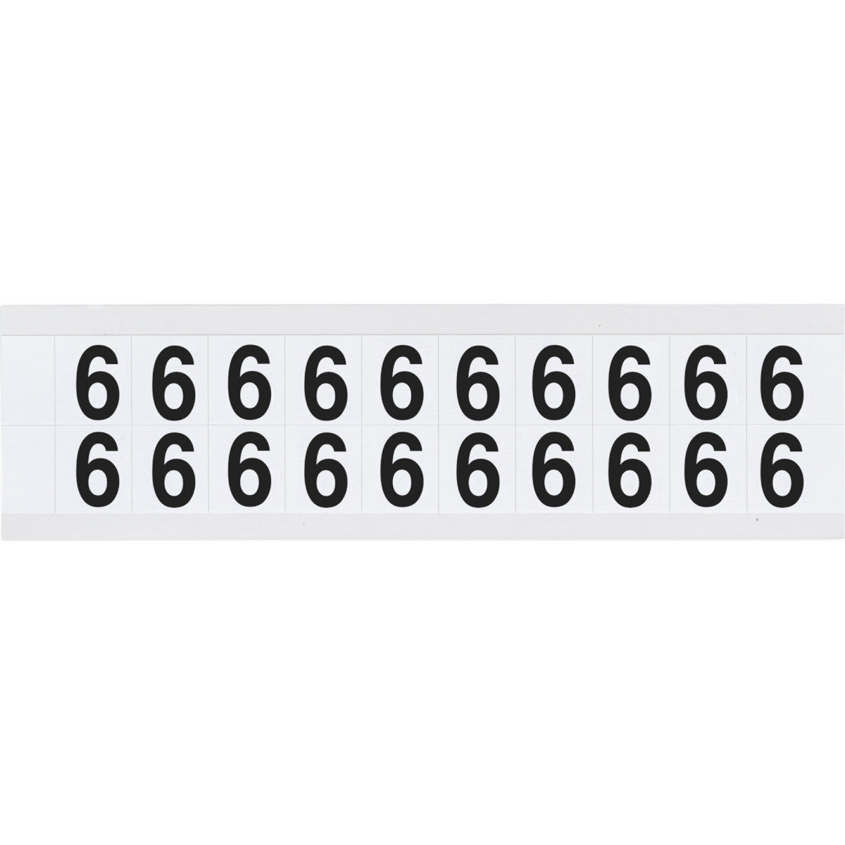 Brady 9712-6 Identical numbers and letters on one card for indoor and outdoor use 912337