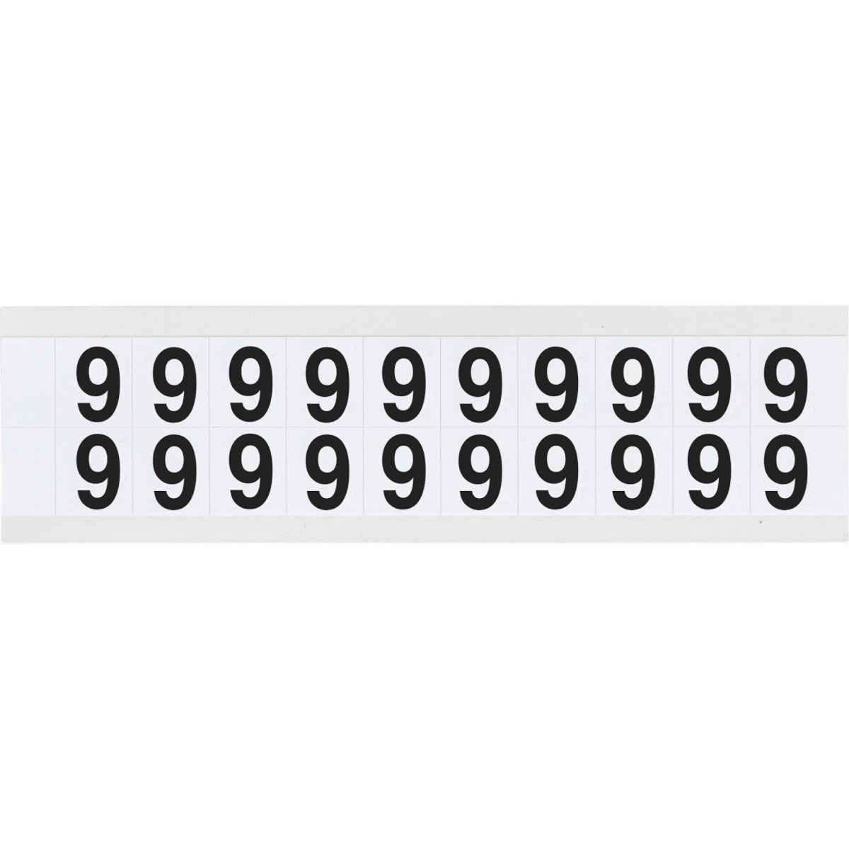Brady 9712-9 Identical numbers and letters on one card for indoor and outdoor use 912334